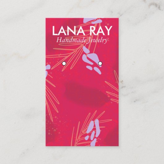 Moderne tropische bodemverharding visitekaartje (Voorkant)