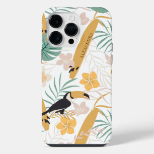 Moderne Tropische Botanische Gepersonaliseerd iPhone 14 Pro Max Hoesje