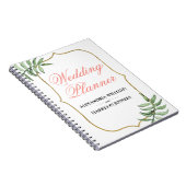 Moderne tropische botanische gouden bruiloft notitieboek (Rechterzijde)