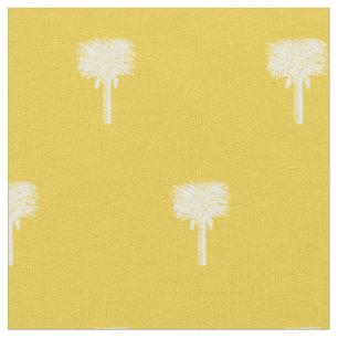 Moderne tropische datum Palm geel Stof