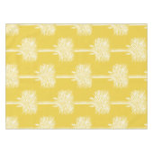 Moderne tropische datum palmbomen geel wit tafelkleed (Voorkant (Horizontaal))