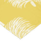 Moderne tropische datum palmbomen geel wit tafelkleed (Gekanteld)