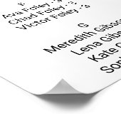 Moderne tropische flora - alfabetische zeegrafiek poster (Hoek)