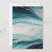 Moderne Tropische gelukzaligheid Gouden Inkt Ocean Kaart (Achterkant)