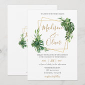 Moderne tropische goudweddenschap kaart (Voorkant / Achterkant)