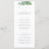 Moderne Tropische Groene Planten Menu (Voorkant)