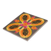 moderne tropische hedendaagse hawaiitische tegel tegeltje (Zijkant)