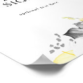 Moderne Tropische Kaarten en Geschenken Aangepast  Poster (Hoek)