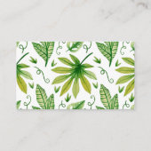 Moderne tropische kunst visitekaartje (Voorkant)