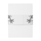 Moderne tropische minimalistische aangepaste bruil uitnodigingen wikkel (Achterkant Voorbeeld)