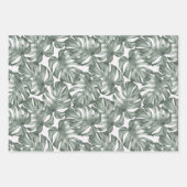 Moderne tropische Monstera Hawaïaans Inpakpapier Vel (Voorkant)