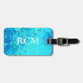 Moderne Tropische Oceaan Thema Ontwerp Bagagelabel (Voorkant horizontaal)