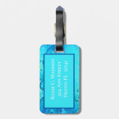 Moderne Tropische Oceaan Thema Ontwerp Bagagelabel (Achterkant verticaal)