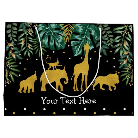 Moderne tropische Oerwoud Safari Dieren wild Eén Groot Cadeauzakje (Achterkant)