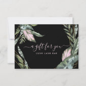 Moderne tropische olie | Cadeaubon (Voorkant)