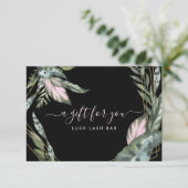 Moderne tropische olie | Cadeaubon (Staand voorkant)