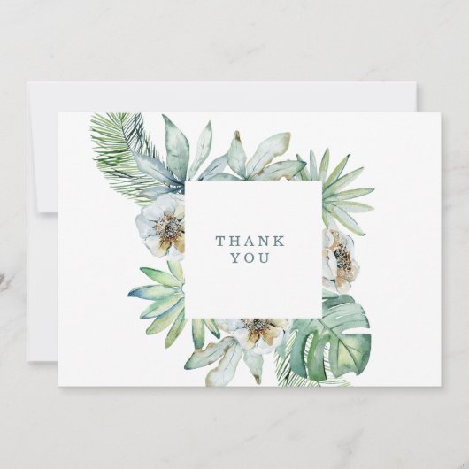 Moderne tropische olievlek verlies van mensenleven bedankkaart (Voorkant)