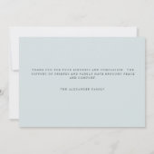 Moderne tropische olievlek verlies van mensenleven bedankkaart (Achterkant)