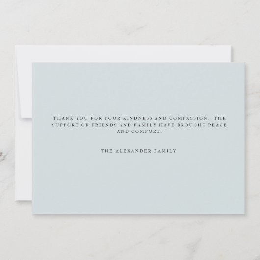 Moderne tropische olievlek verlies van mensenleven bedankkaart (Achterkant)