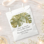 Moderne tropische olievlekken bedankzakje (Geknipt)