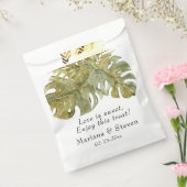 Moderne tropische olievlekken bedankzakje (Gezegeld)