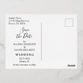 Moderne tropische opslag Datum Folie uitnodiging P (Achterkant)