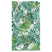 Moderne tropische palm laat kleine cadeautas achte (Achterkant)