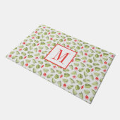 Moderne Tropische Palmbladeren Monogram Deurmat (Schuin)