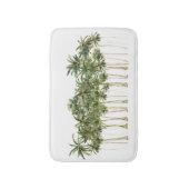 Moderne tropische palmbomen badmat (Voorkant Verticaal)