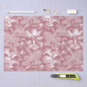 Moderne tropische palmbomen Roos goudwit Tissuepapier (Craft)