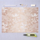 Moderne tropische palmbomen Roos goudwit Tissuepapier (Craft)