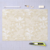 Moderne tropische palmbomen wit beige crème tissuepapier (Craft)