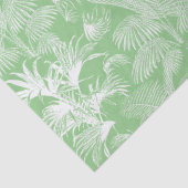 Moderne tropische palmbomen wit salie groen tissuepapier (Detail)