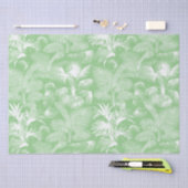 Moderne tropische palmbomen wit salie groen tissuepapier (Craft)