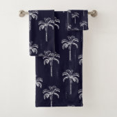 Moderne tropische palmboom bad handdoek (Insitu)