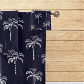 Moderne tropische palmboom bad handdoek