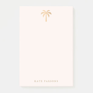 Moderne tropische palmboom post-it® notes