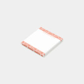 Moderne tropische plattegronden voor koraal post-it® notes (Schuin)