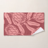 Moderne Tropische Protea Bloem badhanddoekset Bad Handdoek (Handdoek)