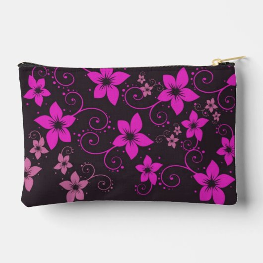 Moderne Tropische Roze Bloemen Aangepaste Tassen (Achterkant)