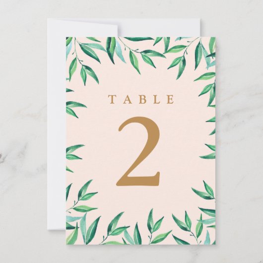 Moderne Tropische Strand Bruiloft Tafelnummers (Achterkant)