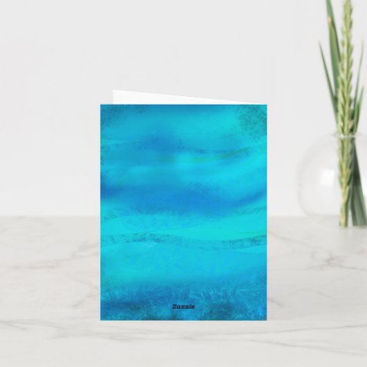 Moderne tropische strand palmbomen zonsondergang v notitiekaartje (Achterkant)