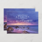 Moderne tropische strandzand-soennitische Zee-brui Kaart (Voorkant / Achterkant)