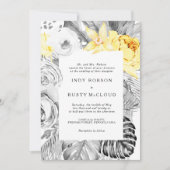 Moderne Tropische Trouw Uitnodiging (Voorkant)