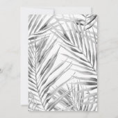 Moderne Tropische Trouw Uitnodiging (Achterkant)