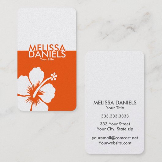 Moderne tropische Visitekaartjes (Voorkant / Achterkant)