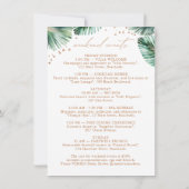 Moderne tropische vrijgezellenweekend uitnodiging (Achterkant)