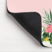 Moderne tropische Waterverf - monogram Muismat (Hoek)