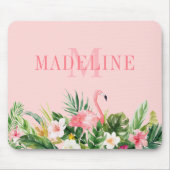 Moderne tropische Waterverf - monogram Muismat (Voorkant)