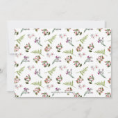 Moderne tropische zomer: geboortedag van Volwassen Kaart (Achterkant)